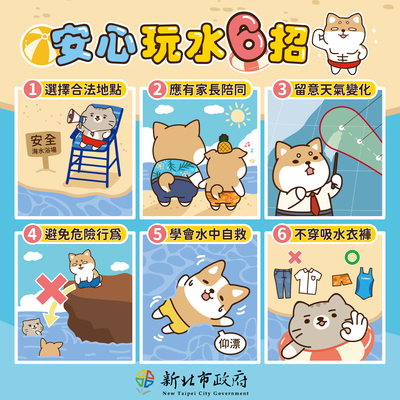 連假期間，請勿至危險水域活動圖片